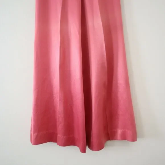 Vintage 1970s Yes From California Satin High Rise Flare Bell Bottom Pants - Picture 5 of 12